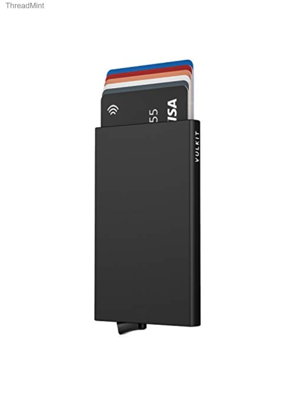 VULKIT Pop Up Wallet Slim Minimalist RFID Blocking Aluminum Card Holder